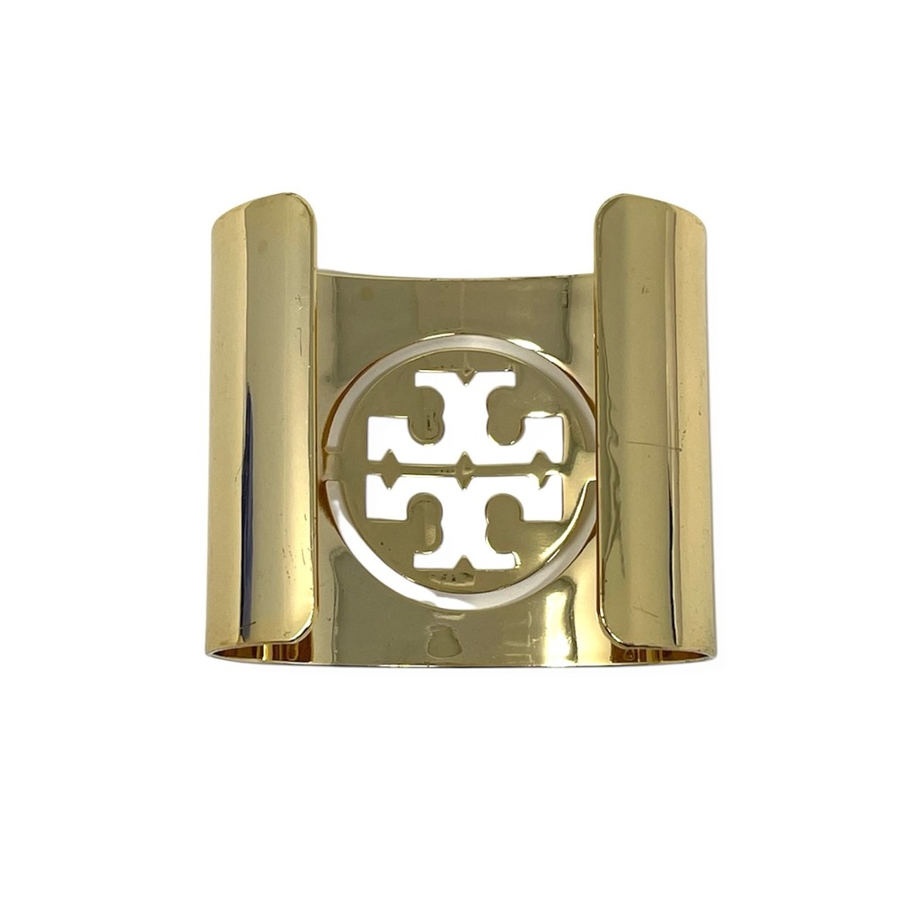 Tory Burch Miller Golden Logo Cuff Bracelet - Picture 4 of 9
